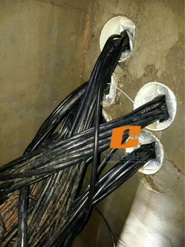 裝有多根電纜的管道防水怎么做
