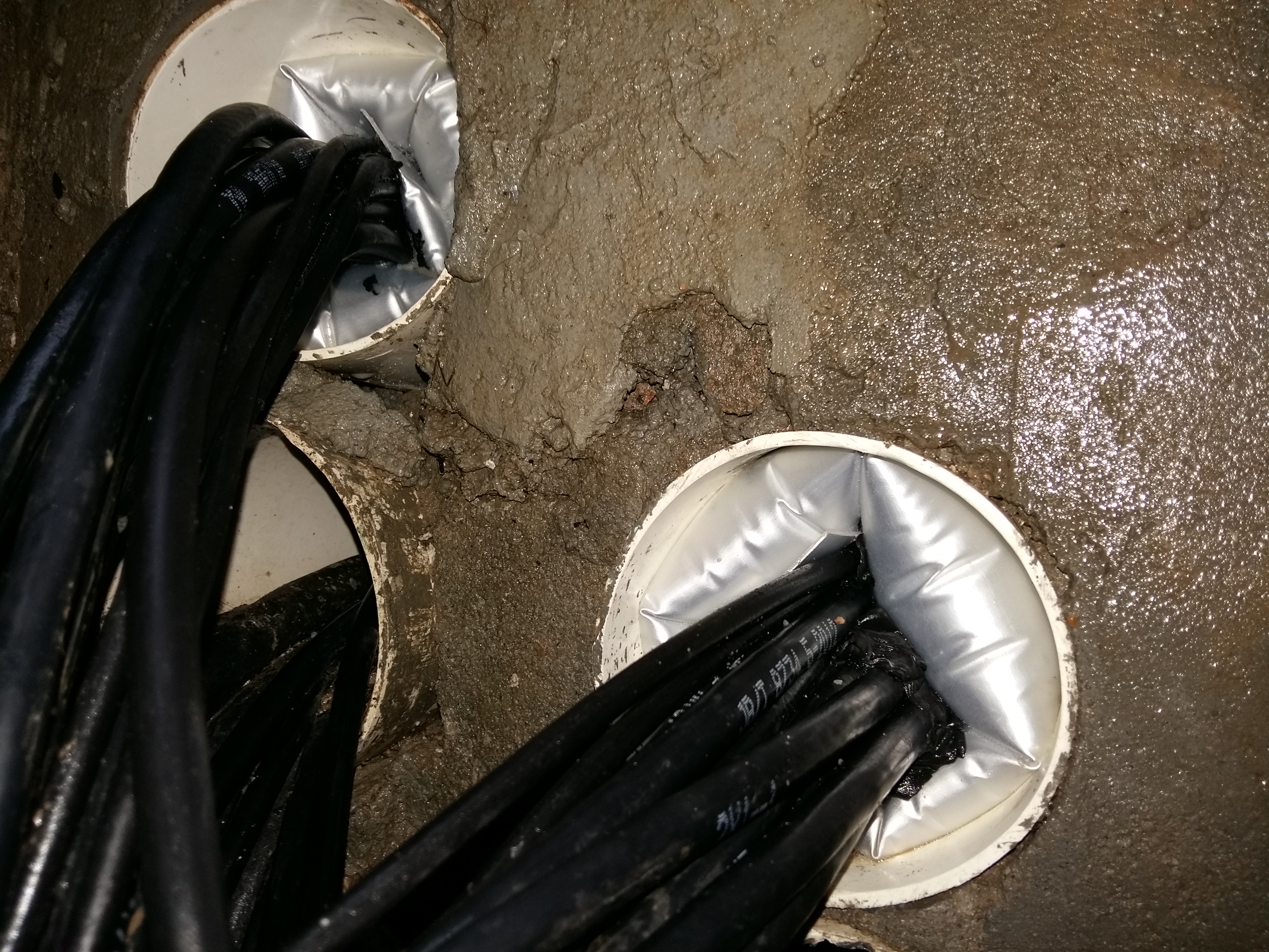 配電房電纜進出口管子封堵